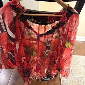 Desigual Tops off the shoulder blouse